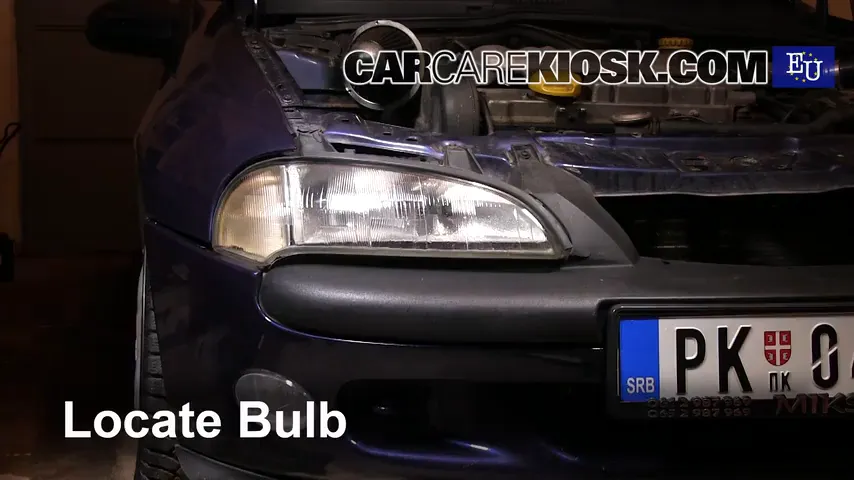 1999 Opel Tigra 1.4i 1.4L 4 Cyl. Lights Daytime Running Light (replace bulb)